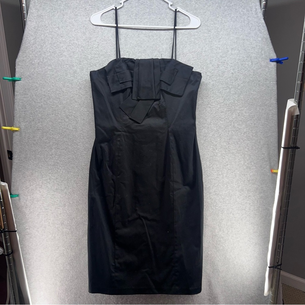 Wtoo Elegant Black Strapless Dress